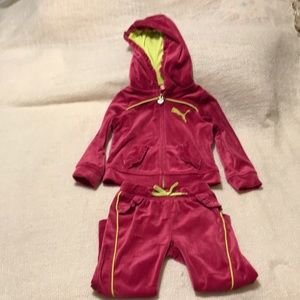 Puma jacket and pants size 24m